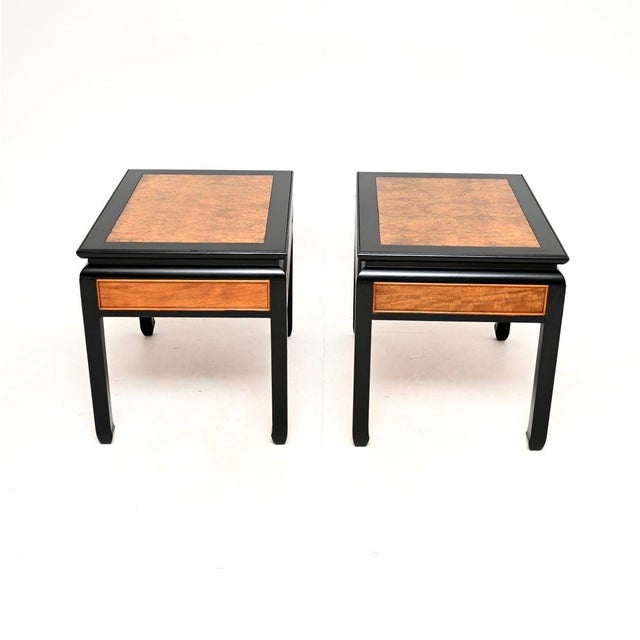 1980s Vintage Burr Elm Side Tables by Raymond Sobota, 1980, Set of 2 For Sale - Image 5 of 12