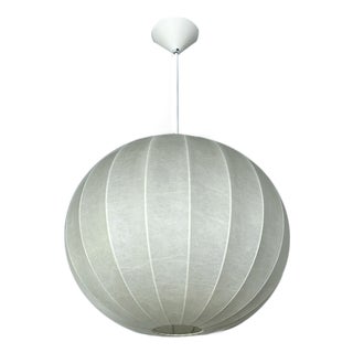 Large Vintage Cocoon Pendant Light from Goldkant Leuchten, 1960s For Sale