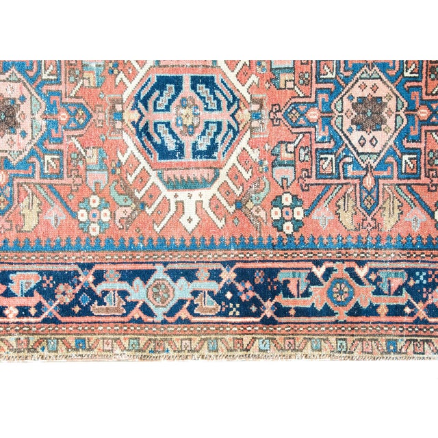 Early 20th Century Persian Heriz Rug For Sale - Image 4 of 16