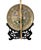 Exceptional large Japanese cloisonné enamel on brass charger featuring a richly detailed phoenix and floral medallion...