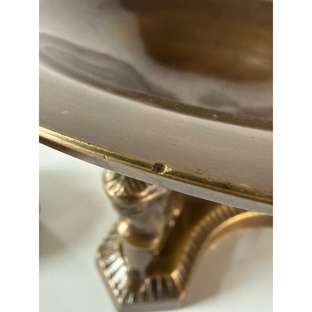 Vintage Neoclassical Revival Bronze Sphinx Centerpiece Bowl For Sale In Raleigh - Image 6 of 8