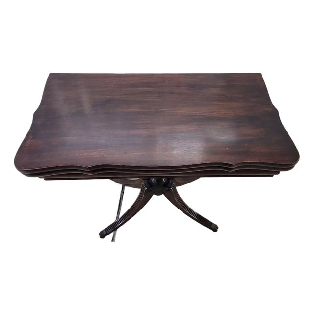 Brandt Vintage Mahogany Gaming Table #155 For Sale