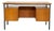 Mid-Century Danish Teak Desk with Metal Frame, 1960s For Sale