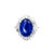 Contemporary 5.56 Carat Ceylon Sapphire Diamond Platinum Ring, Size 5 For Sale - Image 3 of 8