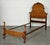 Art Deco English Burr Walnut Vono Bedstead Frame with Queen Anne Legs, 1930s For Sale - Image 3 of 18