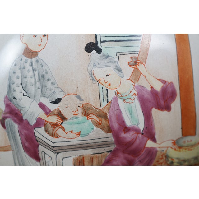 Mid 20th Century Halcyon Days England Chinese Chinoiserie Enamel Keepsake Box 2.5" For Sale - Image 13 of 13