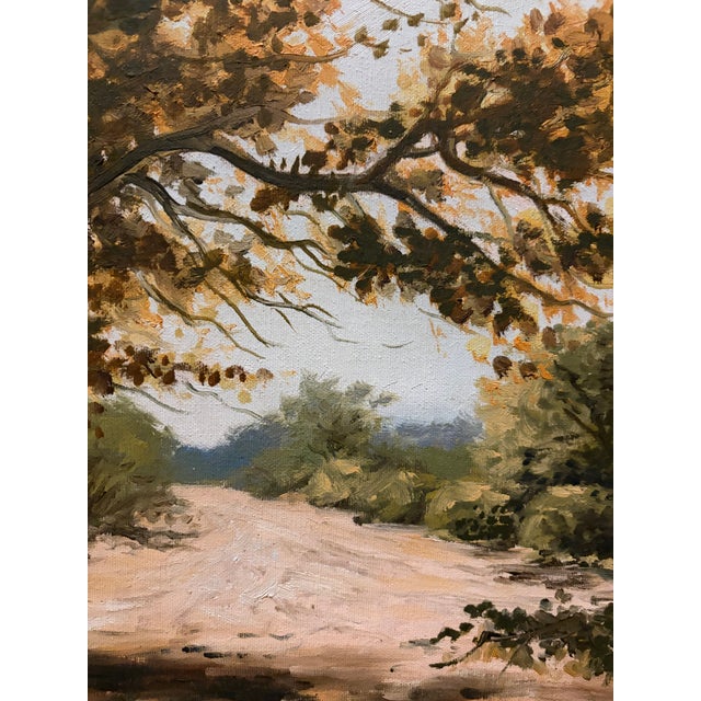 1970s 1971 Original Acrylic on Canvas Painting by James L. Reed in Original Wood Frame For Sale - Image 5 of 10