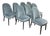 Arhaus Arco Channel Back Banks Velvet Dining Chairs, Set of Eight For Sale