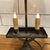 Metal 1990s Colonial Tin Metal Two-Candle Light Table Accent Lamp Primitive For Sale - Image 7 of 18