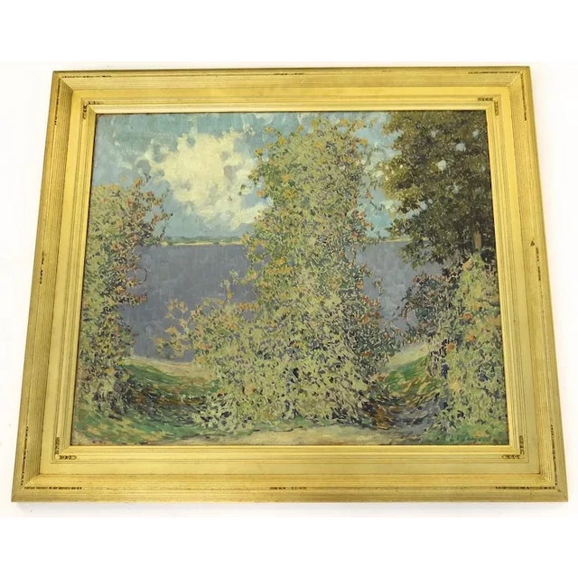 Mid 20th Century Landscape Oil Painting on Canvas by Everett Lloyd Bryant, Framed For Sale - Image 10 of 10