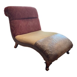Traditional Oversized Chaise Lounge For Sale