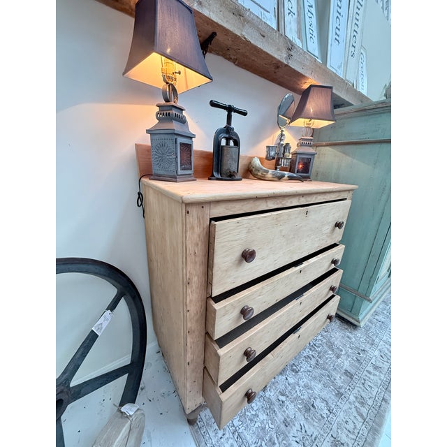 19th Century Scrubbed Pine Chest of Drawers For Sale - Image 9 of 12