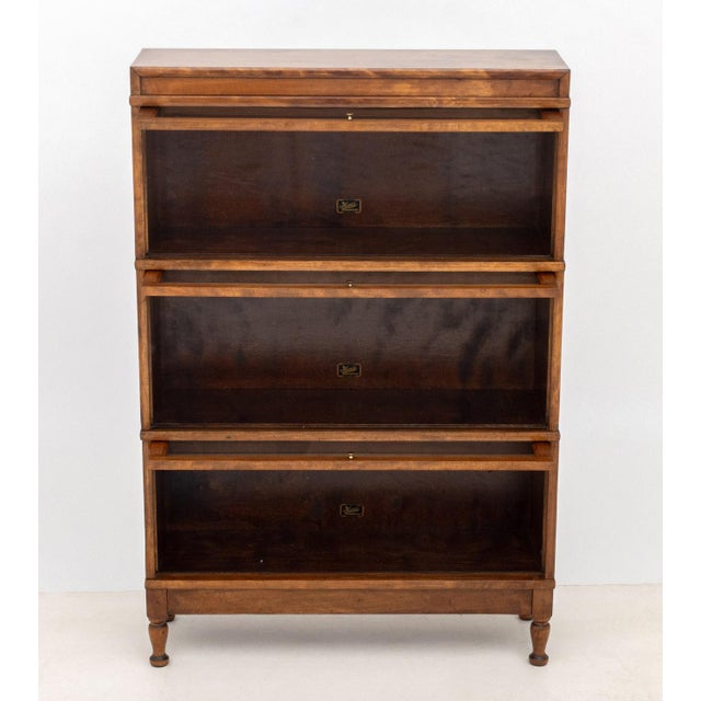 Modern Hale Oak Sectional Barrister Bookcase For Sale - Image 3 of 7