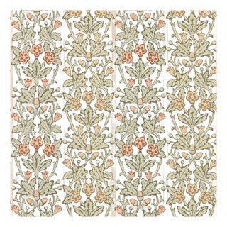 Morris & Co. Oak & Blossom Wallpaper in Chestnut/Primrose- a sample For Sale