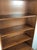 Brown Mid Century Modern Two Piece Shelving Unit With Caned Cabinet and Drawer For Sale - Image 8 of 18