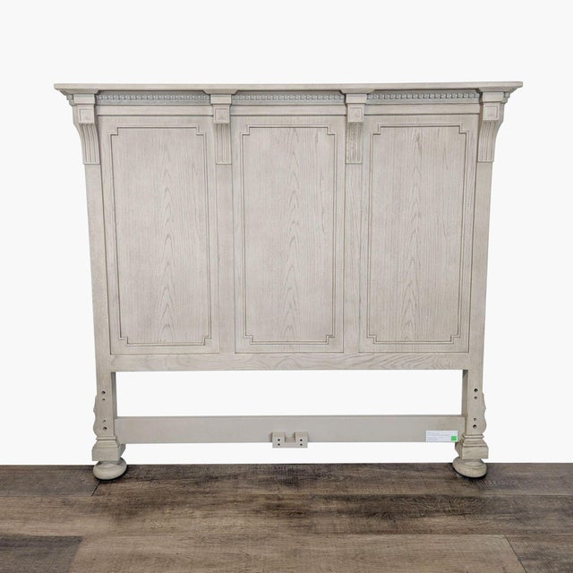 Traditional Restoration Hardware Queen Size St. James Panel Bed With Footboard For Sale - Image 3 of 5