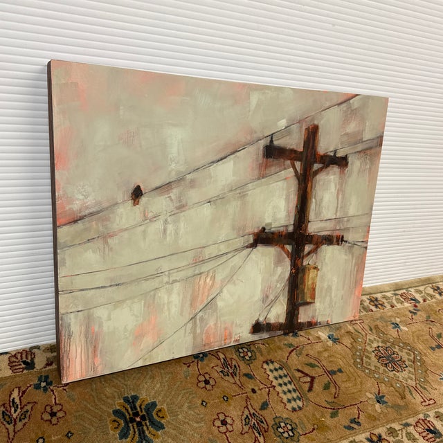 Design Plus Gallery presents an Original Painting, Connection by Angie Renfro. The artist has a bleak perspective with...