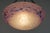 1920s 1920s French Art Deco Schneider Pendantlight - Purple Blue Mottled Glass & Nickeled Bronze For Sale - Image 5 of 9
