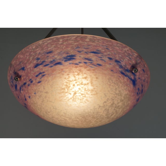 1920s French Art Deco Pendant Light by Charles Schneider 1920s France For Sale - Image 5 of 9