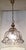 1970s Vintage Ceiling Lamp with Purple-Brown Marbled Clear Glass Shade with on Brass Mount For Sale - Image 5 of 7