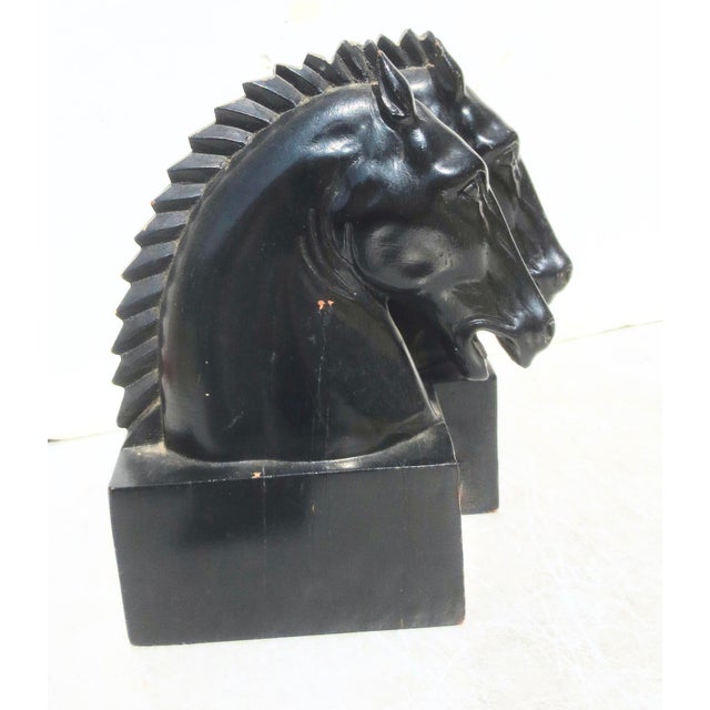 MCM Wooden Horsehead Bookends - A Pair of 2 For Sale - Image 9 of 9