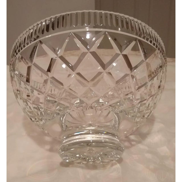 Vintage Crystal Bowl For Sale In Houston - Image 6 of 7