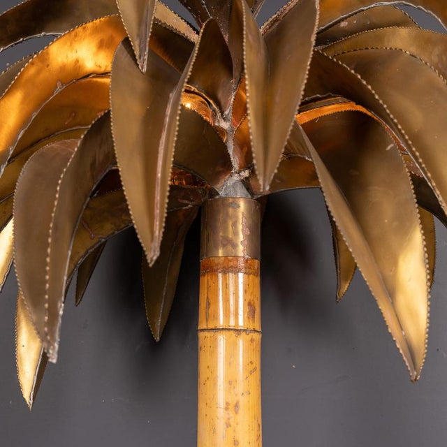 1970s 20th Century French Palm Tree Floor Lamp by Christian Techoueyres for Maison Jansen, 1970 For Sale - Image 5 of 18