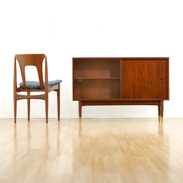 Wood 1960s Mid Century China Entryway Cabinet by Herbert E. Gibbs, Attributed For Sale - Image 7 of 8