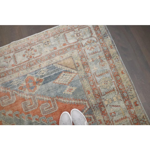 Antique Geometric Persian Veece Room Size Rug For Sale - Image 4 of 9