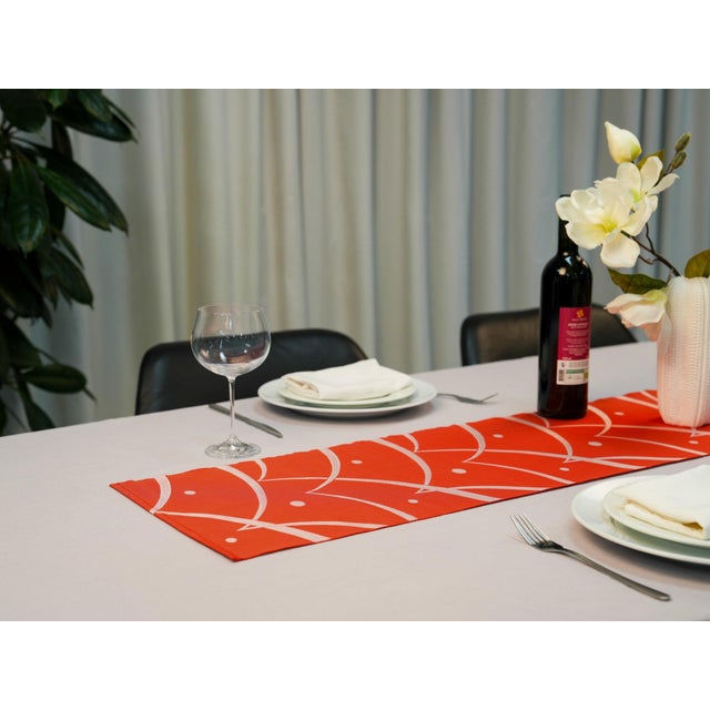 Japanese Ceremonial Silk Table Runner by Renaras For Sale - Image 4 of 7