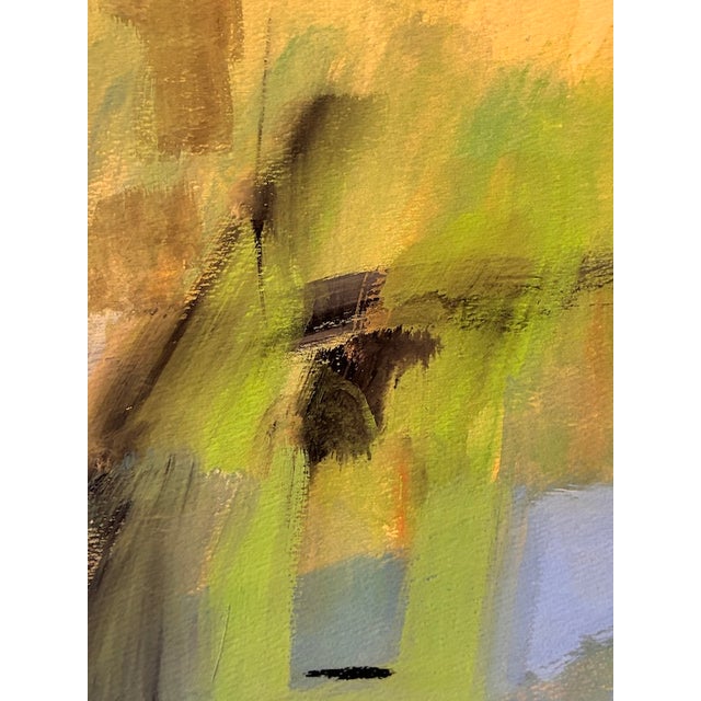 Vintage Mid to Late 20th Century Original Abstract Painting by Illegible Signature For Sale - Image 12 of 12
