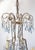 Blue Italian Waterfall Chandelier in Gold-Plated Metal with Blue Crystals, 1960s For Sale - Image 8 of 14