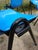 Tecno Pop Art Blue Plastic Shell Modus Chair by Osvaldo Borsani for Tecno, 1982 For Sale - Image 4 of 18
