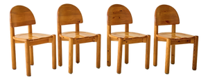 Rainer Daumiller Pine Dining Chairs, Set of 6, 1970s