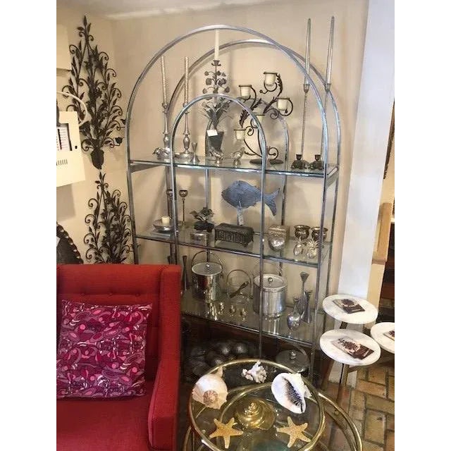 1970s Milo Baughman Style Chrome Etagere For Sale - Image 12 of 12