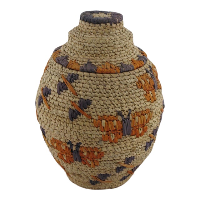 Anna Hooper Bay Yupik Native Alaska Handwoven Butterfly Bear Grass