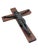 Vintage Crucifix in Bronze on Oak, 1920s For Sale - Image 6 of 15