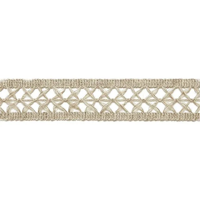 Contemporary Sample - Schumacher Nicole Linen Braid in String For Sale - Image 3 of 3