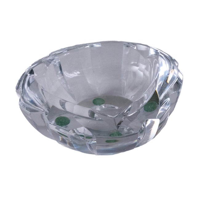 Mid-Century Modern Vintage Signed Glass Kosta Boda Bowl For Sale - Image 3 of 7