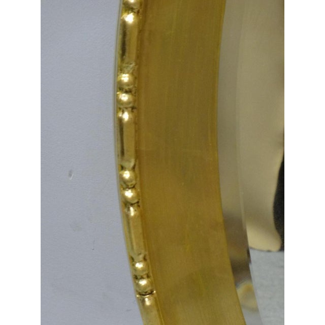 Very Good Edwardian Oval Gilt Mirror For Sale - Image 6 of 10