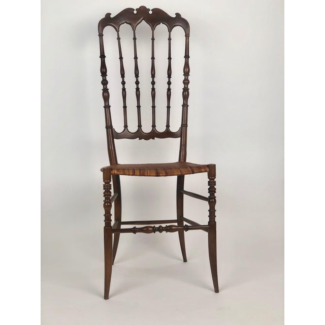 Set of Mid-Century Chiavari Chairs with Cane Seats, 1955 For Sale - Image 3 of 18