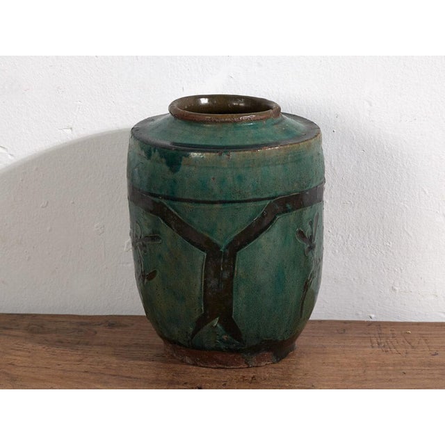 Enameled Ceramic Vase For Sale - Image 6 of 8