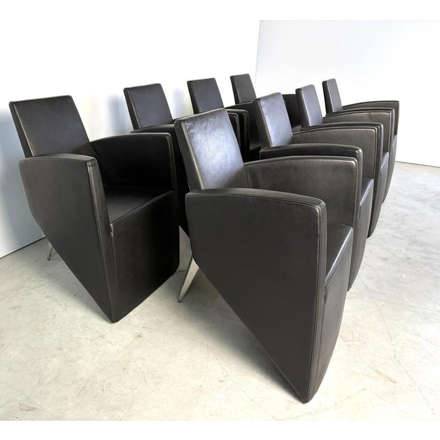 J. Lang Armchairs by Philippe Starck for Aleph, 1980s, Set of 8 For Sale - Image 6 of 17