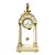 19th Century French Empire Ormolu Bronze and White Marble Portico Clock For Sale