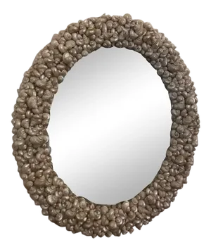 Coastal Oly Studio Oval Shell Mirror
