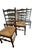 French Country Vintage Ladderback Side Dining Chairs With Rush Seats - Set of 6 For Sale - Image 3 of 17