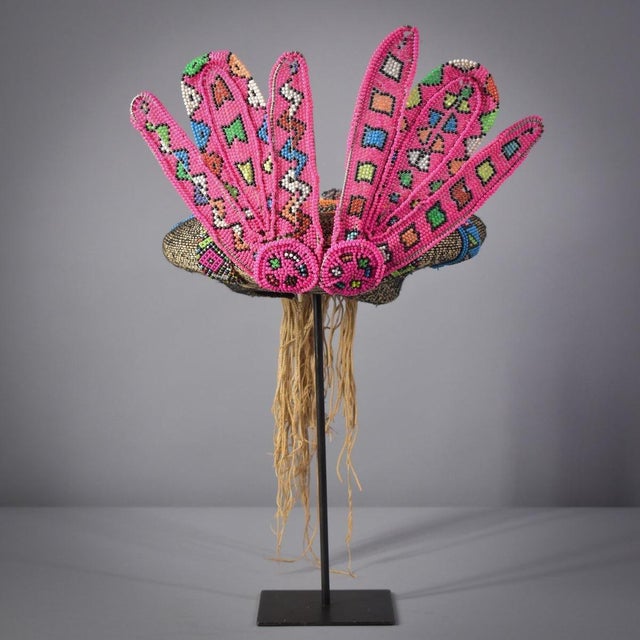 Early 20th Century Zulu Isicholo Married Woman Headdress South Africa Sidley Collection For Sale In Denver - Image 6 of 7