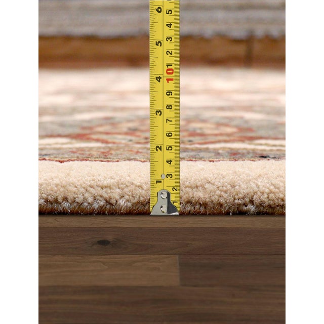 Pasargad Home Agra Ivory Wool Area Rug- 8'11" X 12' 0" For Sale In New York - Image 6 of 6