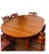 The Tell City Pattern 8163 is a vintage, Colonial-style round maple dining table 30.25' H x 48' W. Comes with (2) 11.5'w...