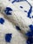 Abstract White and Blue Azilal Rug - 9.8 X 6.3 Ft For Sale - Image 3 of 8